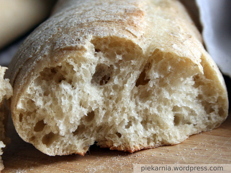 bagietka w przekroju bagietka w przekroju